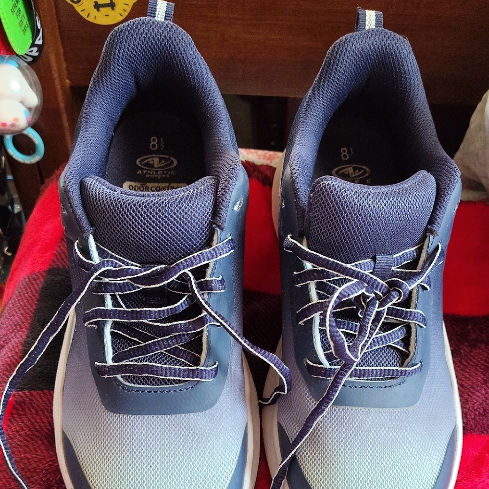 Athletic Works Blue Athletic Shoes with Mesh Uppers